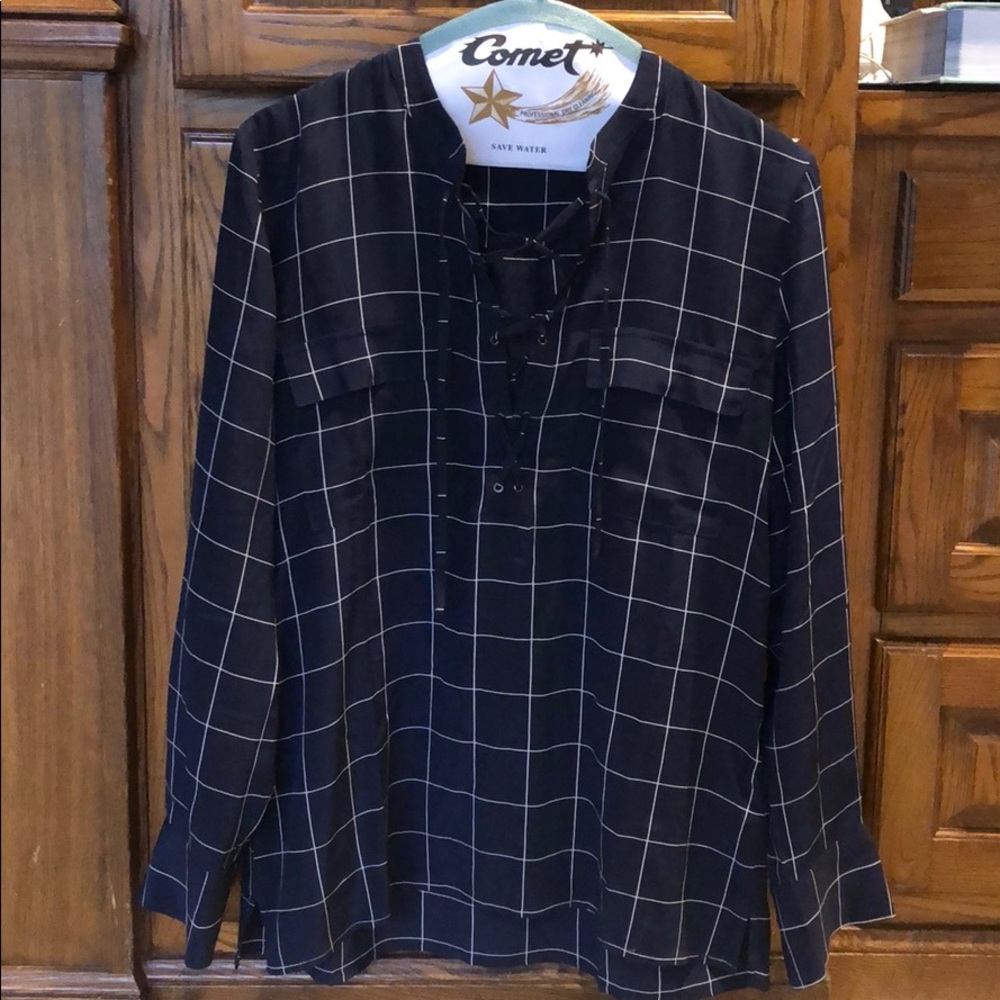 Madewell 100% silk long sleeve